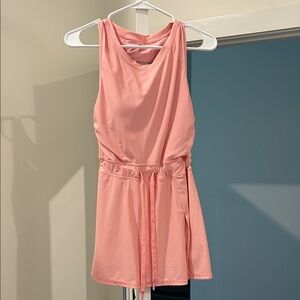 Pink backless athletic dress